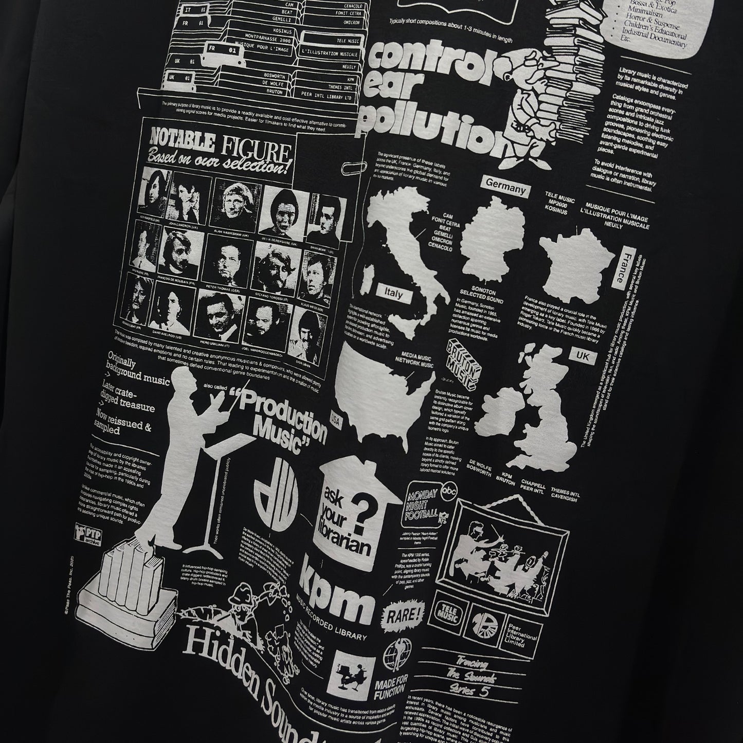 Pass The Peas Library Music Long Sleeve T-Shirt